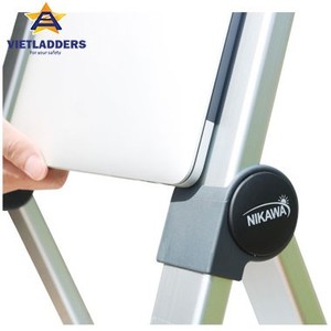 VIETLADDERS Super Slim 2-<b>Step</b> Aluminum Foldable Household <b>Ladder</b> Portable <b>Lightweight</b> 1-Year Warranty for Women Industrial - Product Image 1