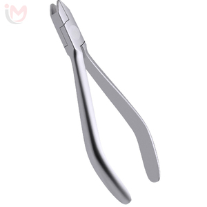 Pince orthodontique professionnelle Adams à bec plat pour la pliage de fils, forceps de haute précision en acier inoxydable, outils dentaires OEM - Product Image 3