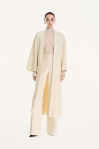 Abrigos de Alta Costura para Mujer, Invierno, AMELIE, Abrigo Kimono con Cinturón, Cuello en V, Cachemira Premium, Abrigo Largo para Mujer - Product Image 6