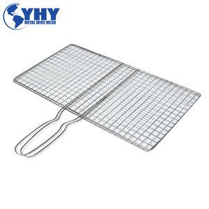 Cắm Trại Ngoài Trời Loại Khác Nhau Dễ Dàng Làm Sạch Không Dính BBQ Cá Lưới Clip <span class=keywords><strong>Net</strong></span> Với Xử Lý Kim Loại Nướng Phụ Kiện - Product Image 3