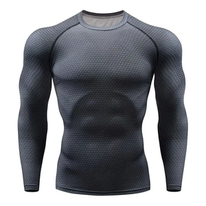 2026 High Quality <b>MMA</b> <b>Rash</b> <b>Guards</b> Men's Custom Quick Dry Breathable Sustainable Spandex/Polyester Full Sleeves Surfing Boating - Product Image 1