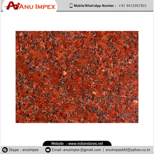 Dalles de granit rouge gemme de qualité supérieure pour comptoirs de cuisine, meubles-lavabos de salle de bain et applications murales intérieures - Product Image 6