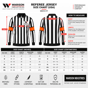 Custom Adult Ice Hockey <b>Referee</b> Jersey Long Sleeve 100% Polyester Solid Mesh Black White Orange Armbands OEM Manufacturer - Product Image 6