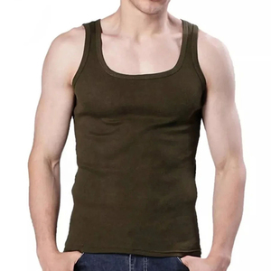 OEM Custom Ribbing Sleeveless Running Tank Tops <b>Cheap</b> Price Men Tank Top Cotton Spandex Sleeveless T-shirts Homme Tank Top - Product Image 3