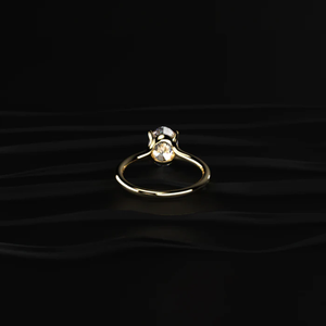 Bague de fiançailles classique ovale solitaire, diamant CVD cultivé en laboratoire de 1,0 ct, plaqué or 10/14/18 carats, certifié IGI, bague de mariée de luxe - Product Image 5