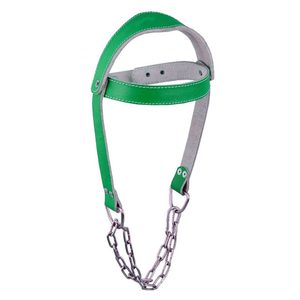 Best Quality Genuine <b>Leather</b> Stainless Steel Weightlifting Head <b>Harness</b> for Gym Equipment Fitness Workout-Adjustable Heavy Duty - Product Image 4