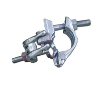 Vaishnav SF-1005.27 Raccord fixe à double pince réglable en acier forgé galvanisé blanc, certifié BS-1139/EN74, pour échafaudage de haute performance