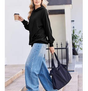 Nueva colección de sudaderas con capucha para mujer, 100% algodón, tejidas, de invierno, manga larga, lisas, cómodas, informales, de Bangladesh. - Product Image 5