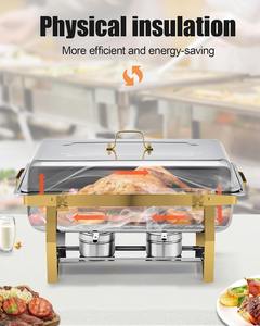 Luxury Stainless Steel Chafing Dish Arabic Calligraphy Handcrafted Hammered Buffet Food <b>Warmer</b> Serving Dish Single Unit - Product Image 2