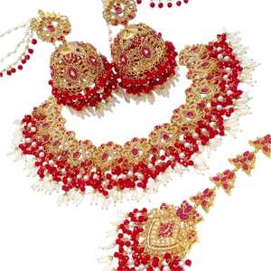 Juego de Joyería de Diseño Chapado en Oro, Conjunto de Joyería de Moda con Zirconia de Lujo, Collar y Aretes para Bodas y Fiestas - Product Image 6