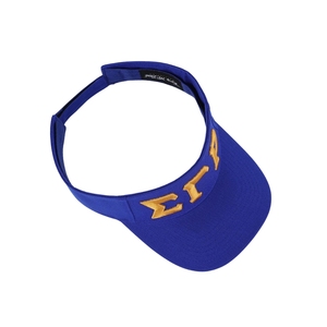 หมวกกันแดดปักตัวอักษรสีน้ำเงิน Royal Blue ของชมรมหญิงกรีก SGRHO สำหรับผู้หญิง สไตล์ลำลองสำหรับวิทยาลัย กิจกรรมกลางแจ้ง และกีฬา - Product Image 3