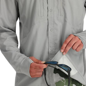 Chemise boutonnée de pêche personnalisée à manches courtes UPF 50 pour hommes Chemises de pêche à séchage rapide pour la chasse en plein air pour hommes - Product Image 6