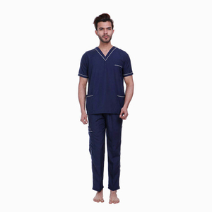 Custom Comfortable <b>Doctor</b> Scrubs Wholesale Cotton Corduroy Fabric Men Hospital Uniform <b>Sets</b> Digital Printing Seamless - Product Image 1