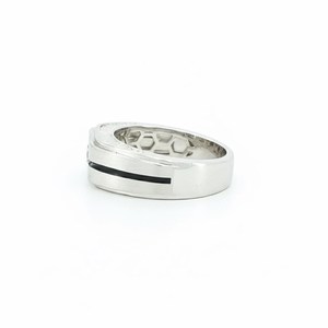 Bague large unisexe en argent 925 avec moissanite ronde de 4 mm – Idéale pour un cadeau d'anniversaire ou de fête - Product Image 5