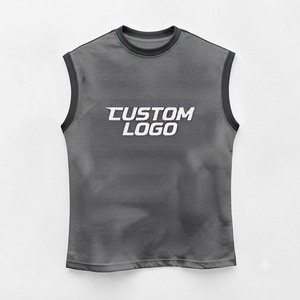 mens workout muscle tee green black sleeveless gym tank top athletic fitness apparel activewear <b>running</b> <b>singlet</b> bodybuilding - Product Image 3