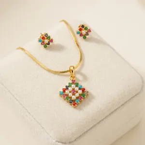 Bhargavi Gold Plated Copper Imitation <b>Pearl</b> Zircon Pendant <b>Set</b> | Handmade Trendy Indian Wedding Bridal <b>Jewelry</b> | <b>Jewelry</b> - Product Image 2