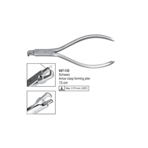 Alicates para formar cierres Schwarz Arrow de 13 cm |   Equipo con protección irrompible |   Manual de Acero Inoxidable de Grado Médico - Product Image 1
