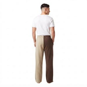 Pantalon de jogging surdimensionné personnalisé pour homme, coupe droite, en tissu épais, avec cordon de serrage, couleur unie - Product Image 6