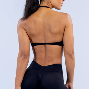2026 OEM ODM Vêtements de sport fitness pour femmes adultes, soutien-gorge dos nu d'été, coupe ajustée, respirant, pour la course, uni, vente directe usine - Product Image 2