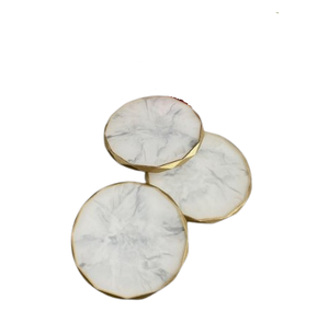 Sous-verres carrés personnalisés en marbre, supports uniques pour bière, café, thé, sous-verres en marbre pour boissons - Product Image 3