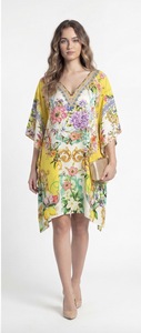 Tunique longue en viscose Dashiki africain pour femme, style kimono, coupe ample, aspect satiné soyeux, élégante, bohème, pour les vacances et la détente - Product Image 4