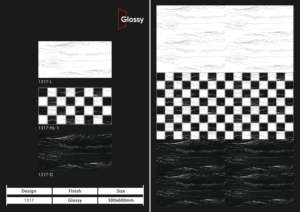 Azulejos de Pared de Cerámica Brillante de Lujo de Diseño, 300x600 mm, 12x24 Pulgadas, Opción Decorativa para Paredes Interiores de Baños y Cocinas Modernas - Product Image 2