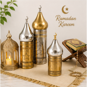 Wholesale Metal Ramadan <b>Decorations</b> Minaret Set Stainless Steel Islamic Eid Mubarak <b>Table</b> <b>Top</b> Ornaments Home Decor Best Price - Product Image 4