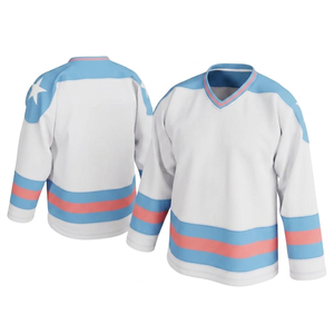 Nouveau Maillot de Hockey sur Glace Unisexe 2026 Respirant Anti-Bactérien Séchage Rapide Impression Numérique Personnalisée Blocs de Couleurs Logo d'Équipe Adultes 100% Coton - Product Image 2