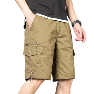 Pantalones Cargo Casuales Americanos Nuevos para Hombre, Pantalones Cortos Cargo de Algodón y Elastano de Alta Calidad con Logotipo Personalizado para Hombre - Product Image 3