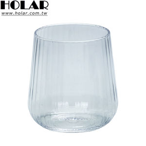 [Holar] Vasos de Vino sin Tallo de Plástico Irrompible Acanalado Moderno Hecho en Taiwán de 14oz para Playa, Piscina y Camping - Product Image 1