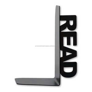 Serre-livres réglable en métal noir de luxe fini avec un design moderne parfait pour la décoration élégante de la maison et du bureau - Product Image 2