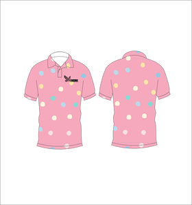 เสื้อโปโลสีชมพูแบบซับลิเมชั่นสั่งทำพิเศษ แขนสั้น สำหรับกอล์ฟ ชุดยูนิฟอร์ม แห้งเร็ว ชุดกีฬาสำหรับทีม ผู้ผลิต OEM ผู้จัดจำหน่าย ขายส่ง - Product Image 1