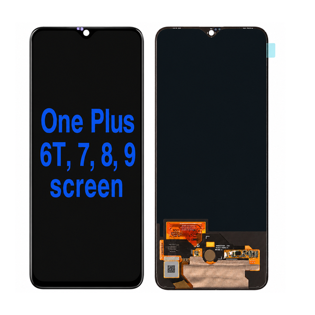 Wholesale High Mobile Phone LCD Touch Screen Digitizer Replacement OLED Displays 2-Year Warranty OnePlus 6T 7 8 9 Series 6.6"