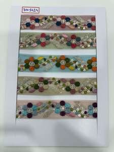 Encaje de algodón bordado de calidad premium hecho con hilos de algodón suaves y duraderos. - Product Image 4