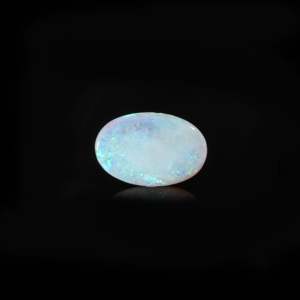 Natural White Opal Loose Gemstone 7.4 Carat Certified Raw 20mm - Product Image 2