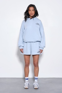 OEM Custom Womens Hoodie Shorts <b>Set</b> Polyester Cotton Casual Style DTF Personalized Print <b>Lounge</b> Outfit Matching <b>Two</b> <b>Piece</b> <b>Set</b> - Product Image 6