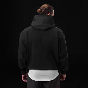 Survêtements personnalisés pour femmes, grammage lourd 500 GSM 350 GSM, en molleton polyester/coton, avec broderie, comprenant un sweat à capuche oversize et un short - Product Image 6