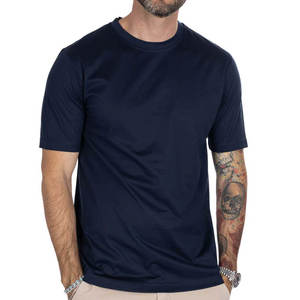 Camiseta Esencial para Hombre, Cuello Redondo, Algodón Grueso de Primera Calidad, Estilo Clásico Informal - Product Image 2