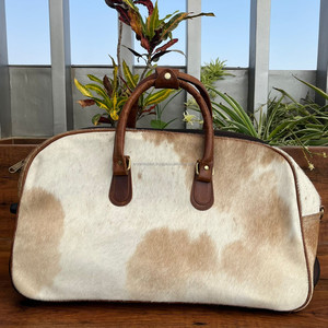 Customizable Genuine Cow Leather Trolley Travel Bag Suitcase Wheeled Luggage Duffle Bags Rolling Travel Luggage Bags <b>with</b> <b>Wheels</b> - Product Image 4