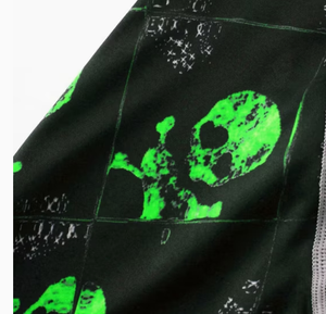 Camiseta de Compresión de Manga Larga para Hombre, Diseño de Calavera en Negro y Verde, Secado Rápido, Ropa Deportiva para Entrenamiento de MMA, BJJ y Boxeo - Product Image 5
