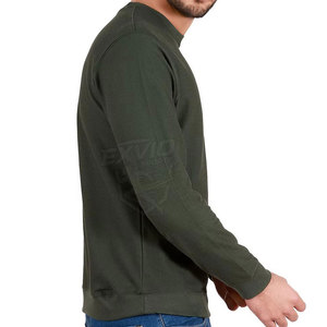 Sudadera básica elegante de mezcla de algodón con tela cálida, perfecta para uso diario, actividades al aire libre y un look moderno. - Product Image 3