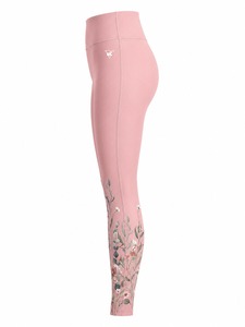 Customized Sublimated Women <b>Leggings</b> Mid Waist Standard <b>Thickness</b> Comfortable Anti-Bacterial Breathable Quick Dry <b>Leggings</b> - Product Image 3