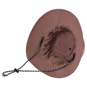 หมวกบักเก็ตเดนิมปักโลโก้ตามสั่ง ปีกกว้าง หมวกกันแดด สตรีทแวร์ สำหรับกิจกรรมกลางแจ้ง ท่องเที่ยว ตกปลา ชายหาด ใส่ได้ในฤดูร้อน - Product Image 2