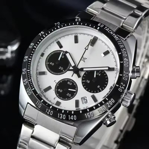 Nuevo Reloj Cronógrafo de Lujo para Hombre, Cuarzo No Mecánico con Correa de Acero Inoxidable, Caja de 5mm de Grosor, Esfera con Indicadores - Product Image 2