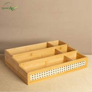 Bamboo Laminated Lacquered Eco-Friendly Decorative Customized Storage <b>Shelf</b> Multi-Tier Organizer for Catering Residential - Product Image 5