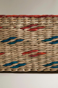 Functional <b>Rectangular</b> Seagrass Storage <b>Basket</b> With Compartments Handmade Organizer - Product Image 4