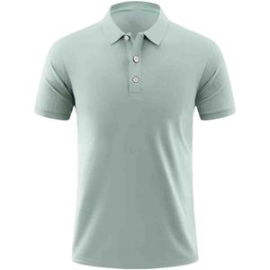 Polo à col pour homme, manches courtes, 100% coton, décontracté, respirant, pour le golf - Product Image 5