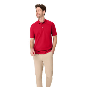 Polo Rojo para Hombre, Manga Corta, Casual, Liso, Tejido Transpirable, Logotipo Personalizado, OEM, ODM Disponible - Product Image 6