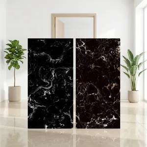 กระเบื้องปูพื้นลายหินอ่อนสีดำ ขนาด 600x1200 มม. ผิวมันเงา ลายหินขัดเงา สำหรับตกแต่งภายใน - Product Image 3