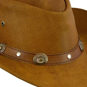 Sombrero de Vaquero de Cuero de Alta Calidad para Adultos, Diseño de Logotipo Personalizado, Sombrero de Vaquero para Montar a Caballo y Equitación, Sombreros de Cuero para Hombre - Product Image 5